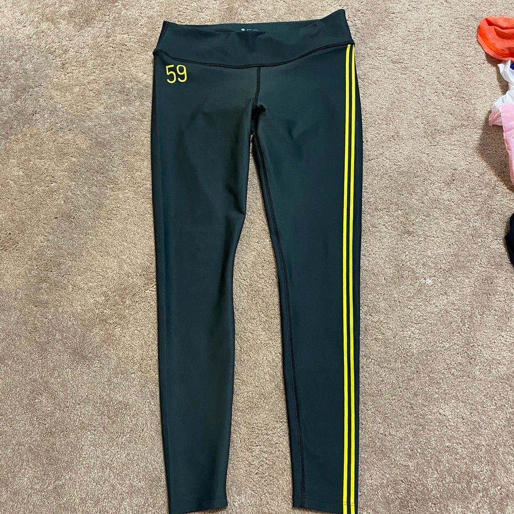 Splits59 Green Yellow Stripe Legging